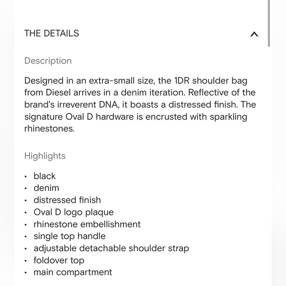 Diesel 1DR Shoulder Bag XS - Picture 10 of 16